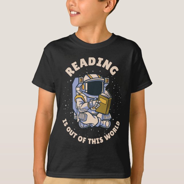 Reading Is Out Of This World T Shirt (Framsida)