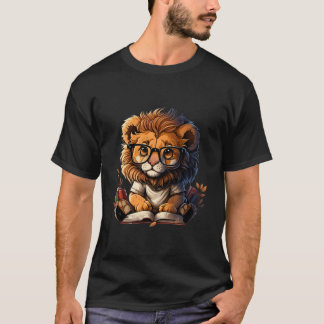 Reading Lion For Books Reading For Book Readers T Shirt