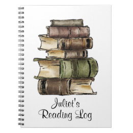 Reading log book Notebook Anteckningsbok