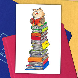 READING OWL vykort av Nicole Janes