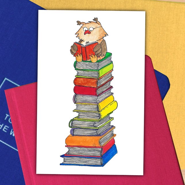 READING OWL vykort av Nicole Janes (Skapare uppladdad)