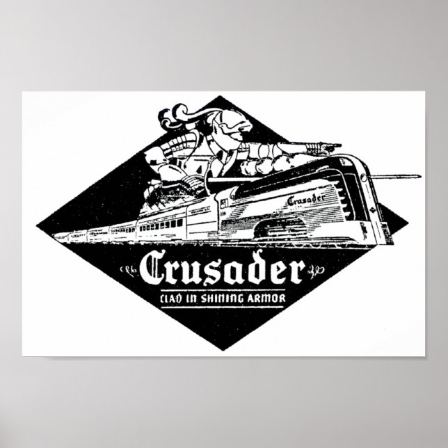 Reading Railroad Crusader Streamliner Poster (Framsidan)