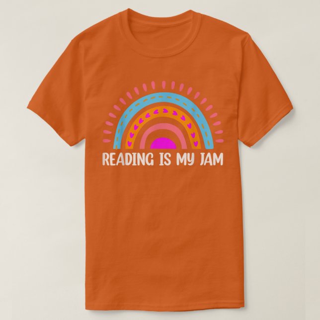 Reading Rebow Bookworm Bok Älskare Lacher Reader R T Shirt (Design framsida)