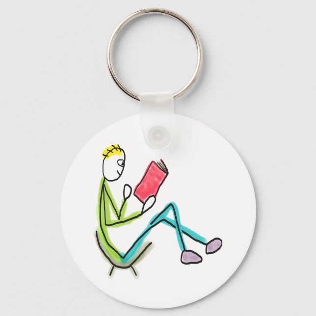 Reading Stickman Nyckelring (Framsida)
