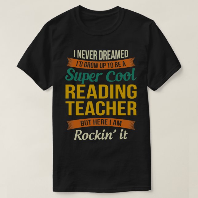 Reading Teacher Gifts  Funny Appreciation  T Shirt (Design framsida)