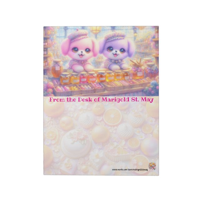 Reading Terminal Market Puppies Notepad Anteckningsblock (Roterad)