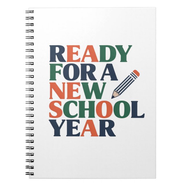 Ready for a New School Year Anteckningsbok (Framsidan)