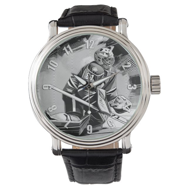 Ready For Anything - Ice Hockey Goalie Armbandsur (Framsida)