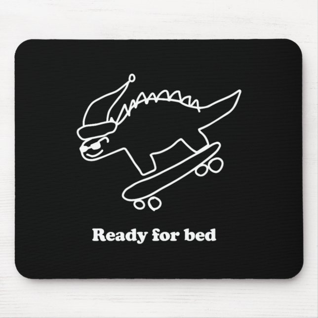 Ready For Bed Dinosaur Skateboarding  Musmatta (Framsidan)