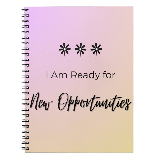 Ready for New Opportunities Anteckningsbok (Framsidan)