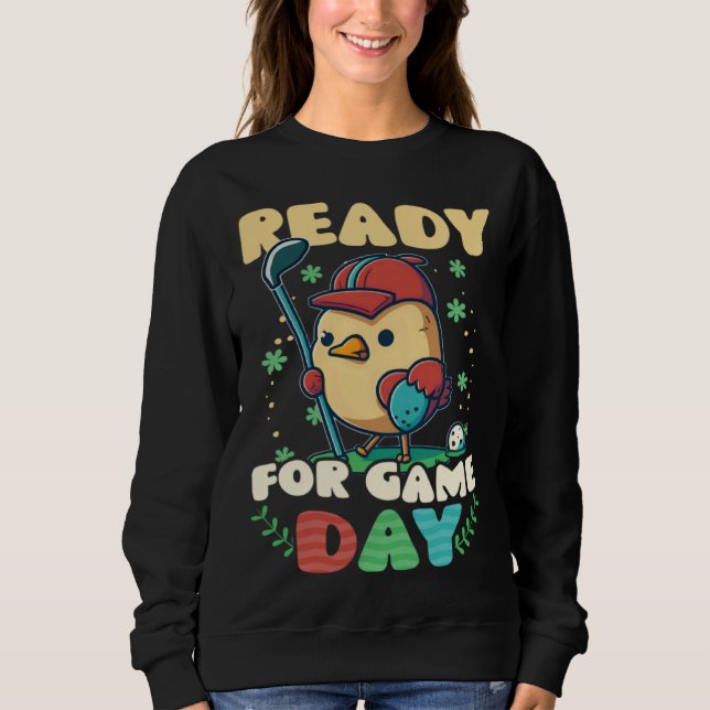 Ready Game Day Golf Easter T Shirt (Framsida)