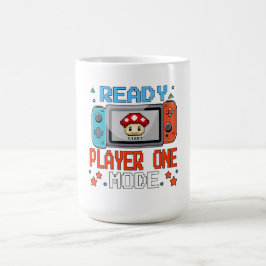 Ready Player One Mode Pixel Art Gaming Shirt Kaffemugg