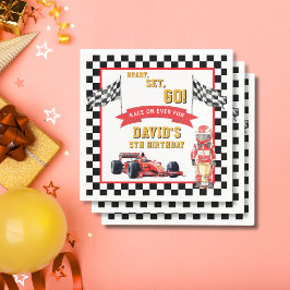 Ready Set Go Race On Birthday Party Pappersservett