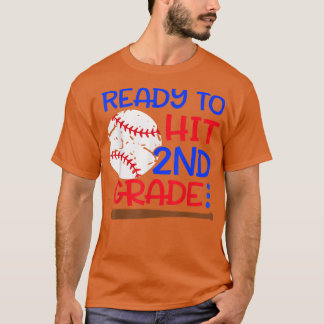 Ready To Hit 2nd grade Baseball Second Grade back  T Shirt