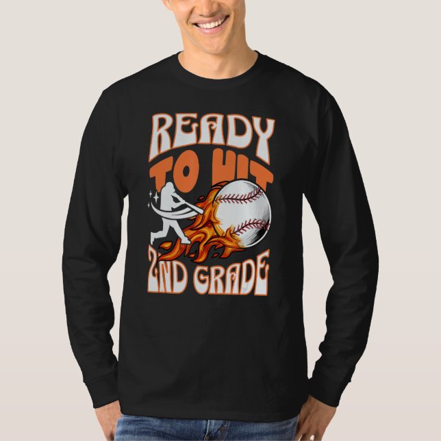 Ready to hit 2nd grade t shirt (Framsida)