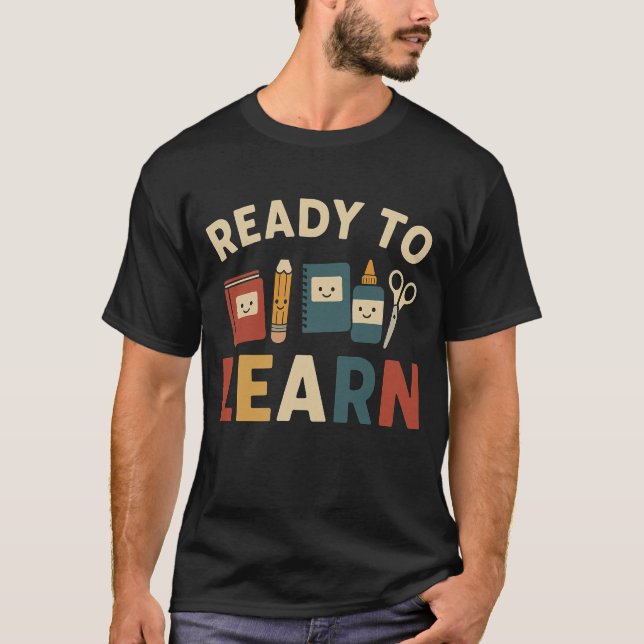 Ready to learn | Back to school T Shirt (Framsida)