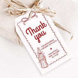 Ready to Pop Soda Baby Shower Favor Tags Presentetikett