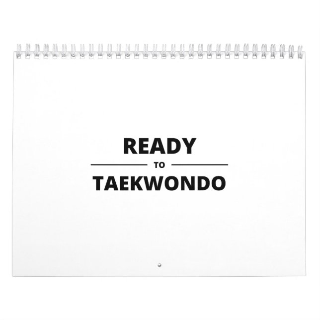 READY TO TAEKWONDO KALENDER (Omslag)