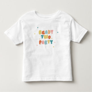 Ready Two Party Birthday T-Shirt for Boy or Girl