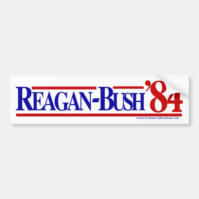 Reagan Bush 84 Bildekal (Framsidan)