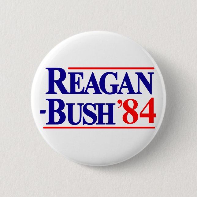 Reagan Bush 84 Knapp (Framsida)