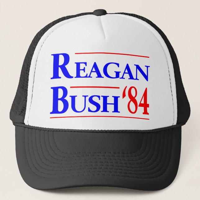 Reagan Bush '84 Truckerkeps (Framsida)