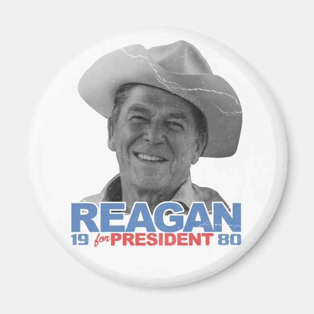 Reagan Cowboy 1980 Magnet (Framsidan)