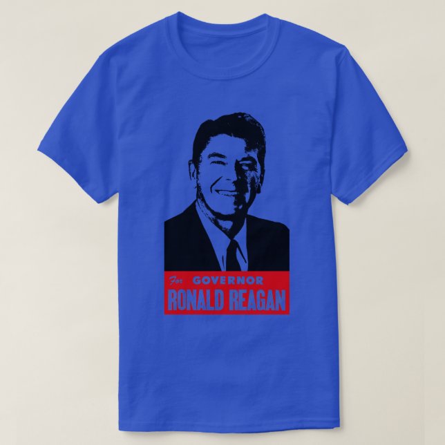Reagan for Guvernör T Shirt (Design framsida)