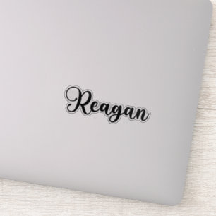 Reagan Namn - Handskriven kalligrafi Klistermärken
