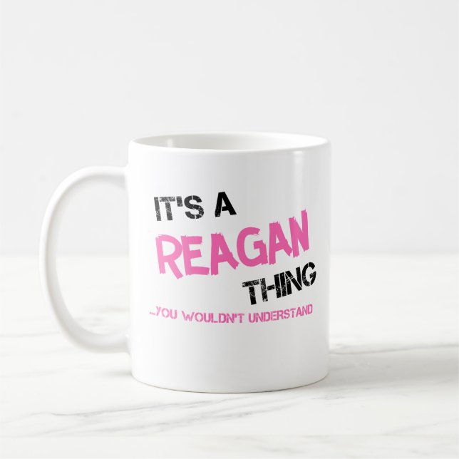 Reagan sak du inte skulle förstå novelty kaffemugg (Vänster)