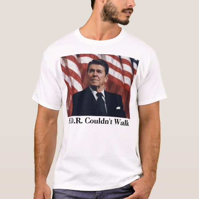 Reagan V. FDR T Shirt (Framsida)