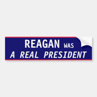 Reagan VERKLIG president Bildekal