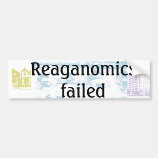 Reaganomics misslyckades bildekal