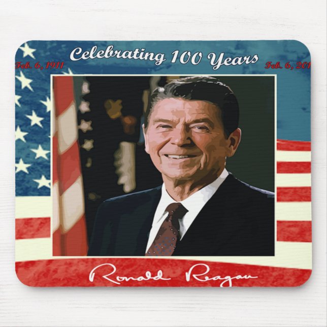 Reagans 100. födelsedag Mousepad Musmatta (Framsidan)