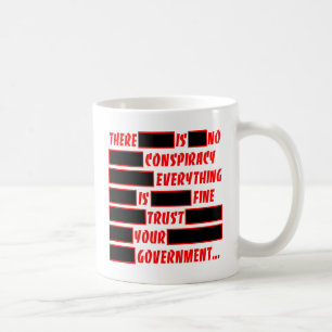 Reagerat lita på din regering Allt Bra Kaffemugg