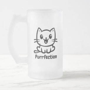 Reaktion, mycket katt, djur frostat ölglas