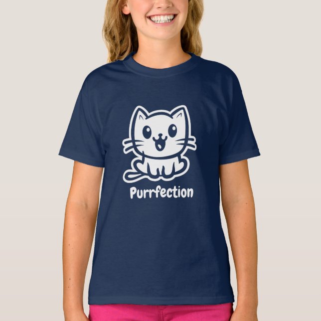 Reaktion, mycket katt, djur t shirt (Framsida)