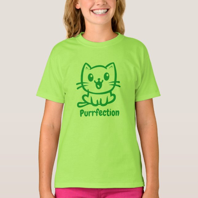 Reaktion, mycket katt, djur t shirt (Framsida)