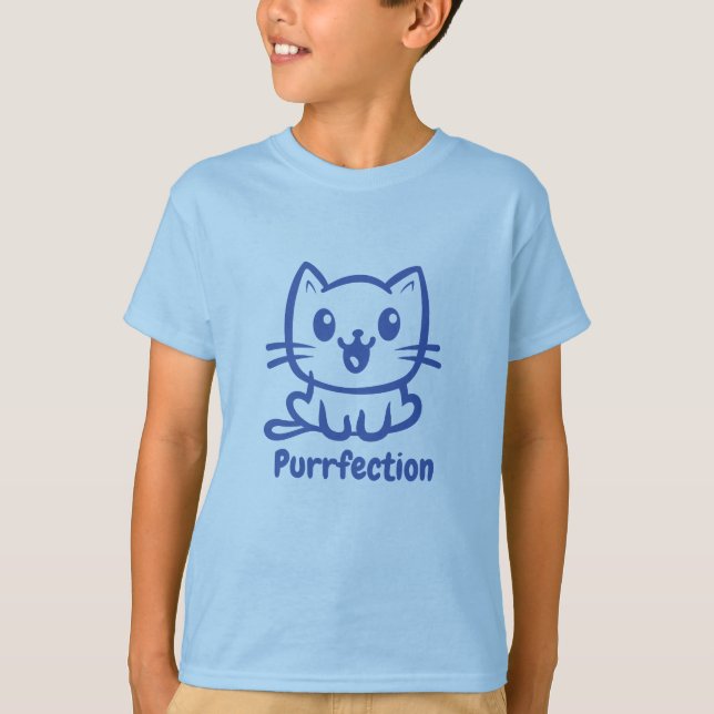 Reaktion, mycket katt, djur t shirt (Framsida)