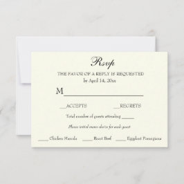 Reaktion OSA minimalistisk klassisk Elegant Kort
