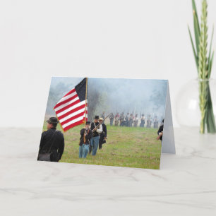 Reaktion vid Krig - Flagga Boy - Greeting Card Kort