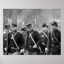 Reaktion vid Krig - unionens soldater Poster