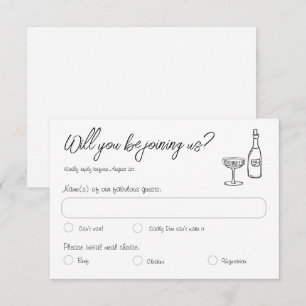 Reaktionskort för Roligt i Retro Bröllop OSA Kort