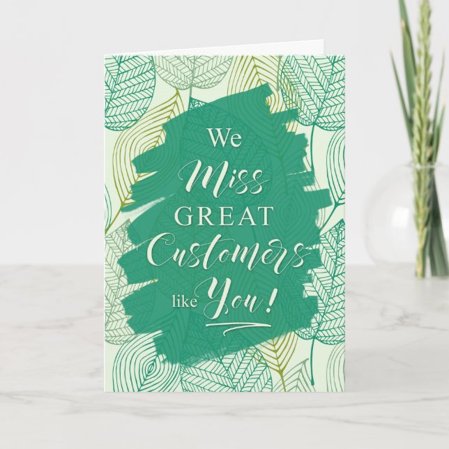 Reaktivering av gröntens botaniska affärskund meddelande (Framsida)