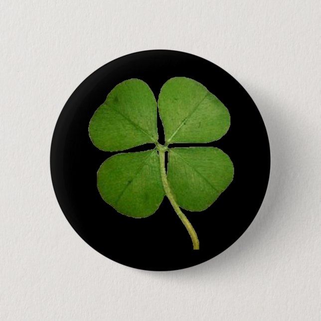 Real 4 Löv Shamrock Black Knapp (Framsida)