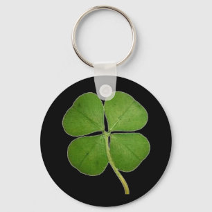 Real 4 Löv Shamrock Black Nyckelring