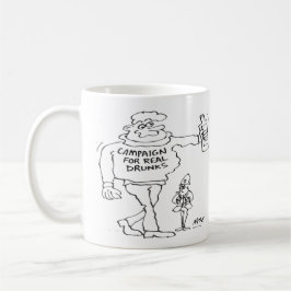 Real Ale eller Micro Pub Beer Drinker Kaffemugg