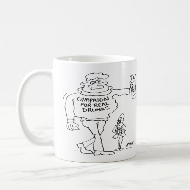 Real Ale eller Micro Pub Beer Drinker Kaffemugg (Vänster)