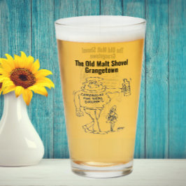 Real Ale eller Micro Pub Funny Tecknad Drunk Glaskopp