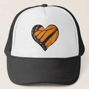 Real Bild i Monarch Heart Butterfly Vinge Keps